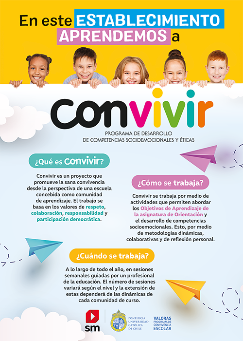 Afiche y materiales de comunicación para la comunidad educativa